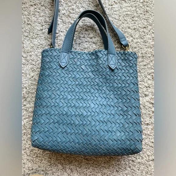 Madewell Bags Madewell Small Transport Crossbody Woven Leather
